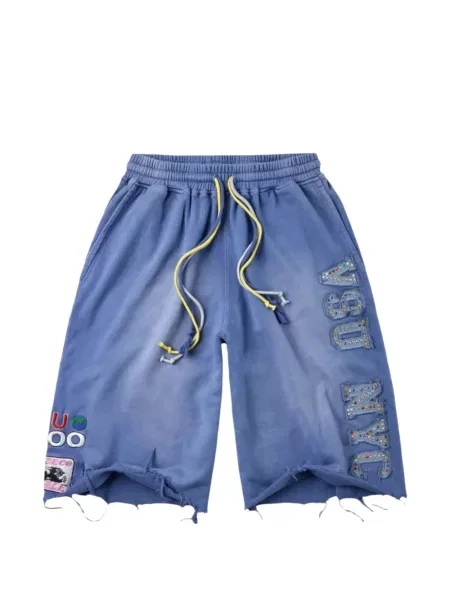 Pantaloni scurți Vale cu autograf albastru