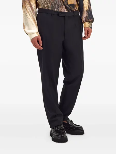 Pantaloni Roberto Cavalli plisate negru