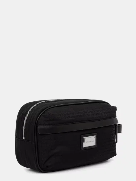 Pungă cosmetică Emporio Armani negru