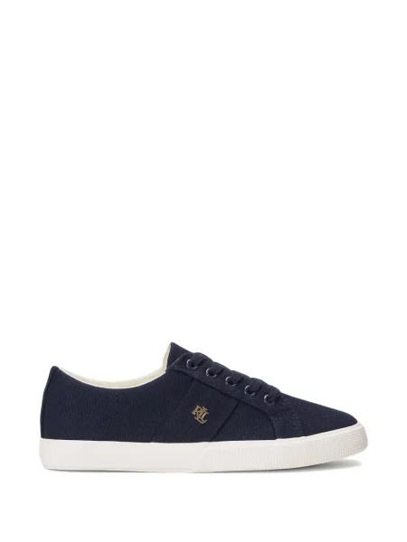 Matlasat sneakerși Polo Ralph Lauren cu autograf de catifea cord albastru