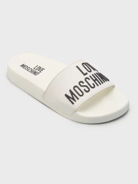 Шлепанцы Love Moschino белые