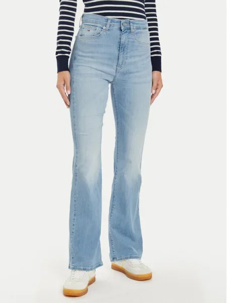 Tommy Jeans Blugi Sylvia Flare Fit albastru