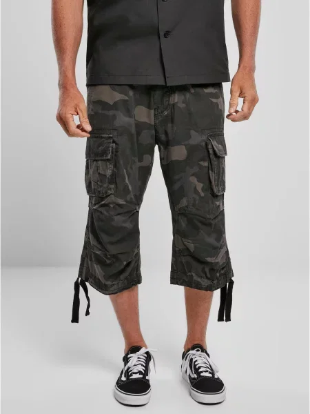 Pantaloni Brandit cu model camuflaj gri
