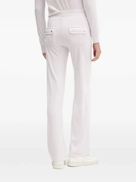 Pantaloni Juicy Couture cu cordon alb