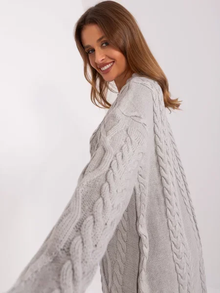 Rochie Fashionhunters tricotate de costum gri