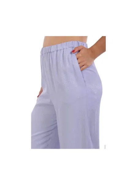 Spodnie Emporio Armani fioletowe