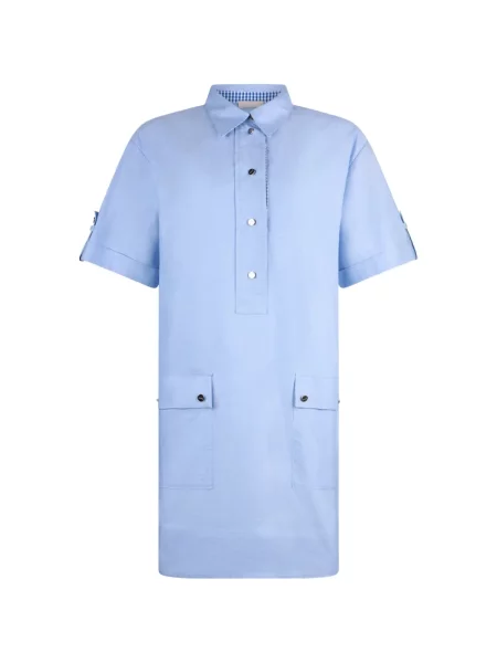 Mała mały sukienka koszulowa Liu Jo garniturowa niebieska