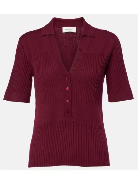 Tricou polo Lisa Yang din cașmir
