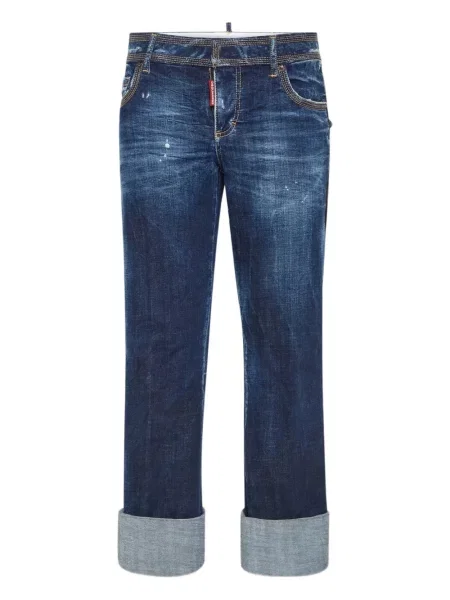 Jeansy dzwony Dsquared2 dzwony niebieskie