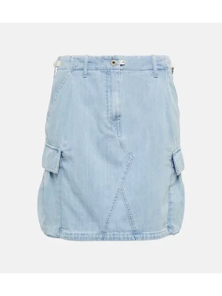 Fustă din denim Kenzo albastru