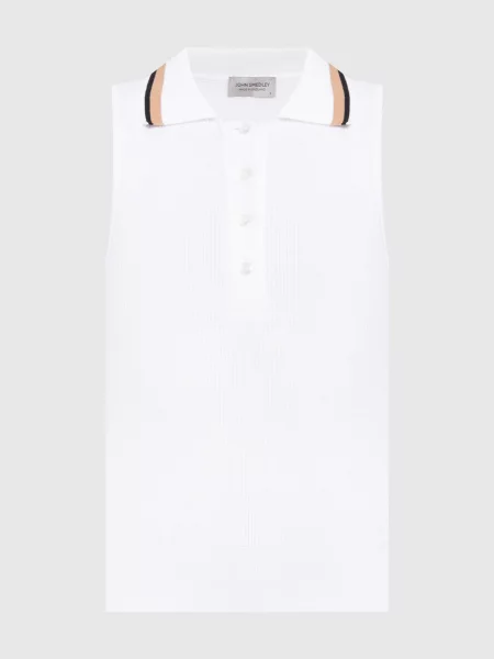 Топ в рубчик Raye John Smedley білий