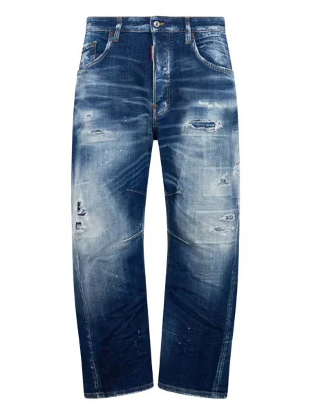 Blugi Dsquared2 cu 5 buzunare albastru