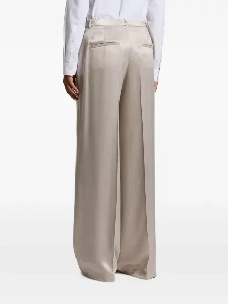Pantaloni Peserico din satin gri