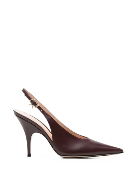 Pantofi cu toc Gianvito Rossi slingback roșu