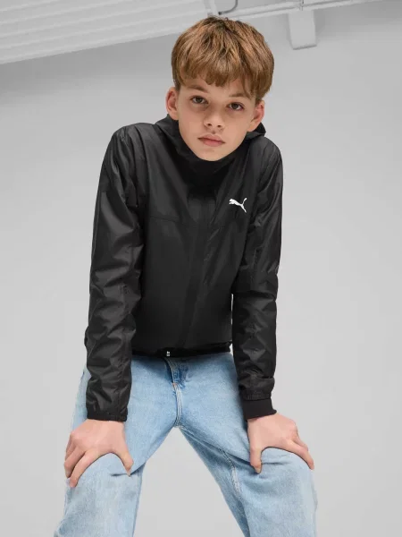 Дитяча Вітровка PUMA Ess Uv Windbreaker комбінований верх чорний