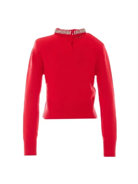 Sweter Pinko wełniany czerwony