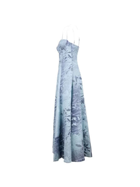 Rochie maxi Simkhai cu model floral de costum albastru