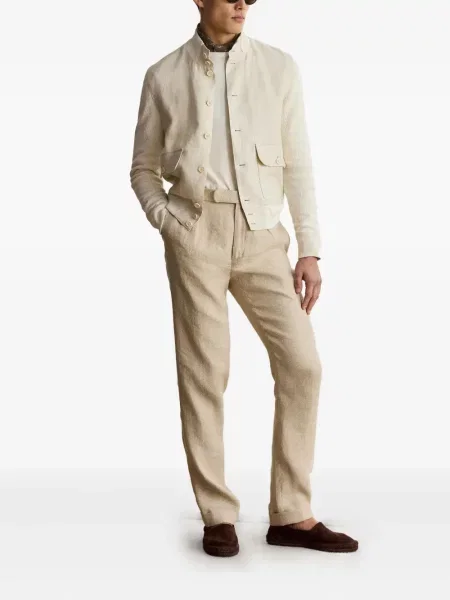 Kelnės Ralph Lauren Purple Label ruoželis violetinė