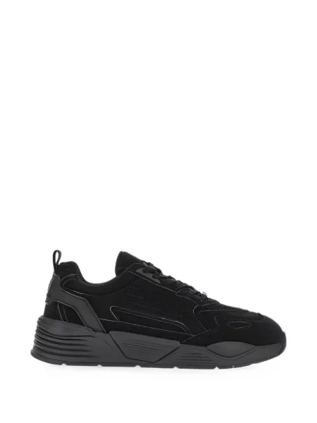 Sneakerși Ea7 Emporio Armani cu autograf negru