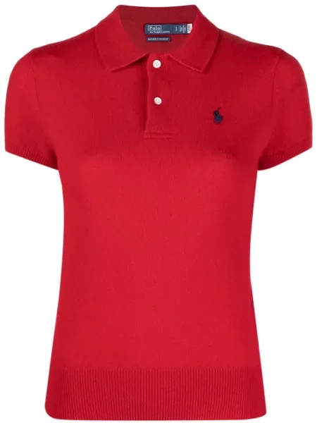 Kratke hlače kargo Polo Ralph Lauren od samta s vezom crvena