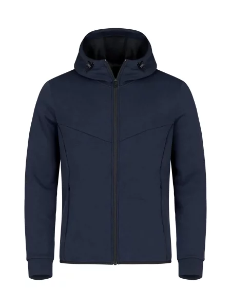 Clique Kurtka z kapturem Hayden z tkaniny air-layer Dark Navy niebieska
