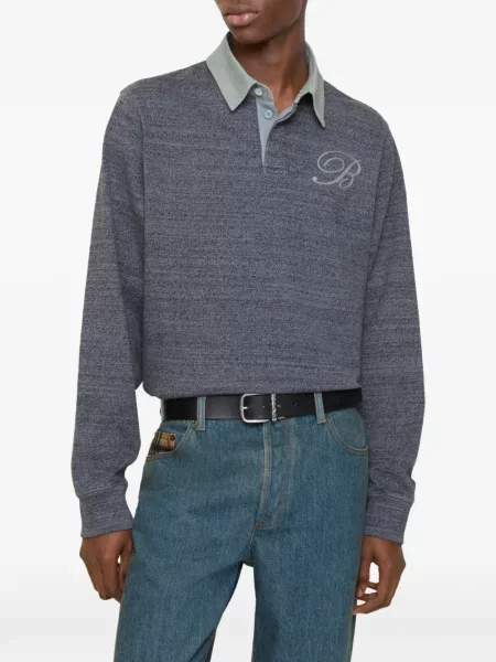 Tricou polo Burberry albastru