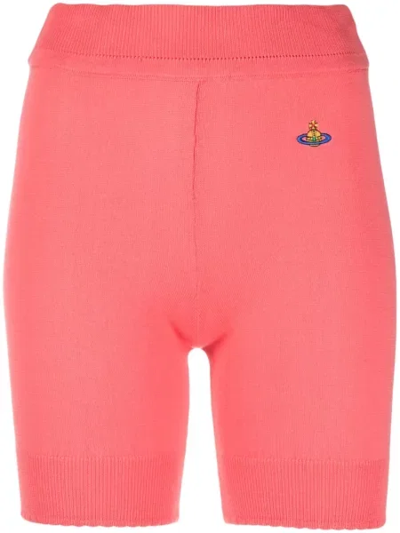 Pantaloni scurți Vivienne Westwood cu broderie roz