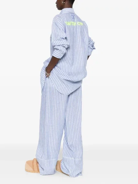 Rochie tip cămașă Off-white de costum alb