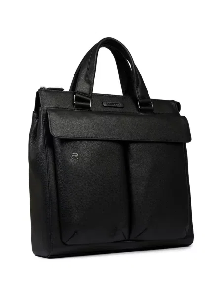 Geantă Piquadro din piele negru