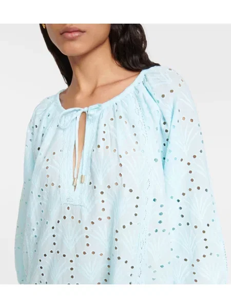 Rochie Melissa Odabash cu broderie albastru