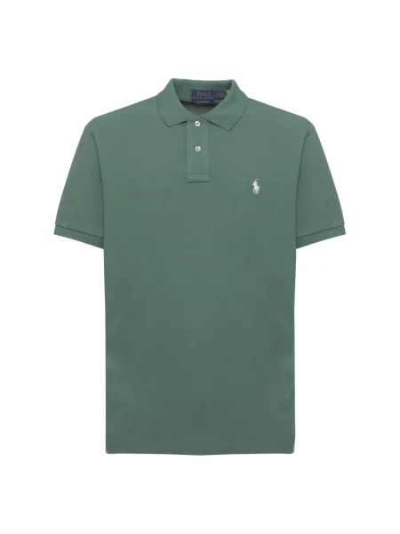 Polo Ralph Lauren koszulka polo Mężczyźni jednolity M zielony