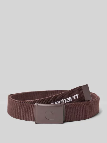 Pasek Carhartt Wip z logo biały