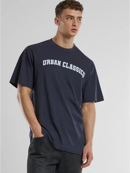 Urban Classics Tričko marine modrá / bílá šedé