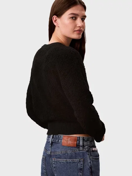 Букле свитер Calvin Klein черный