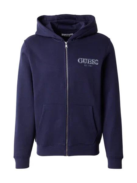 GUESS Hanorac bleumarin / deschis albastru