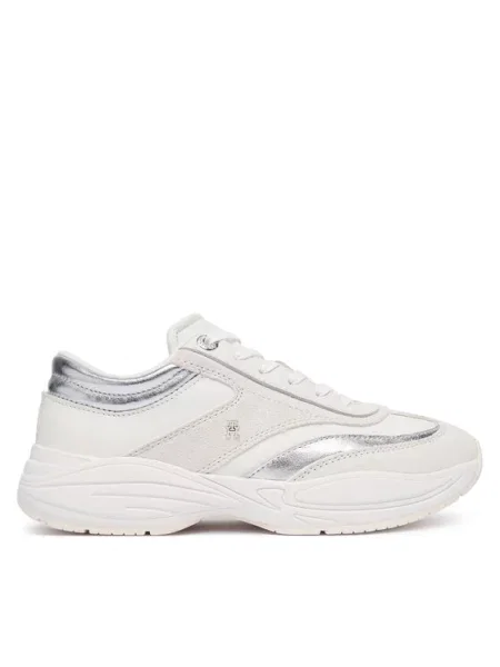 Tommy Hilfiger Sneakers Th Modern Sporty Runner Leather alb