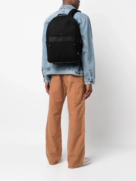 Raštuotas kuprinė Tommy Hilfiger juoda