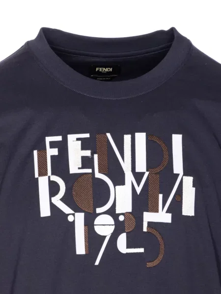 Tricou Fendi cu imagine albastru