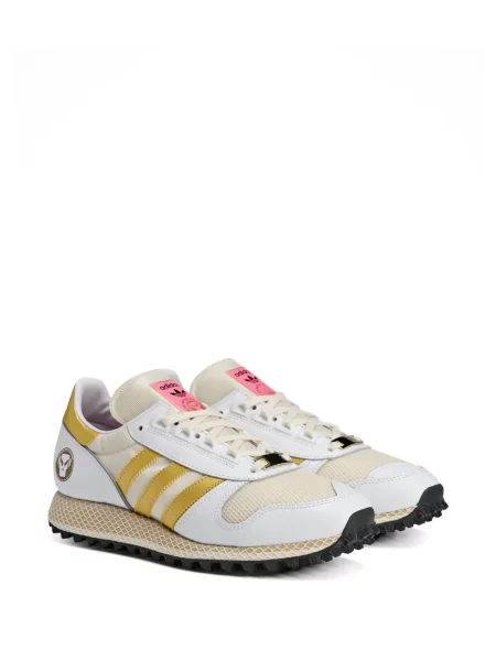 Tricou Adidas cu dungi cu imagine alergare gri