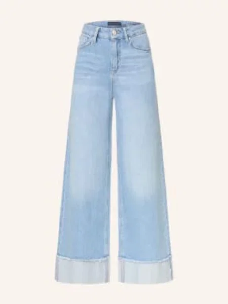 Raffaello Rossi Dżinsy Z Szerokimi Nogawkami Sventy blau niebieskie