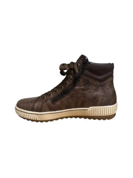 Sneakersy Remonte skórzane brązowe