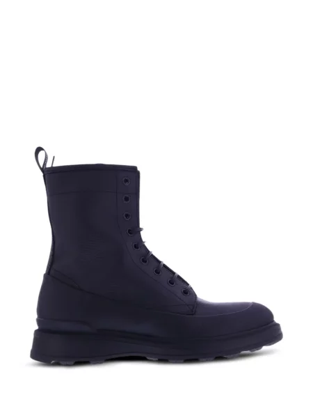 Šněrovací krajkové polokozačky Woolrich černé