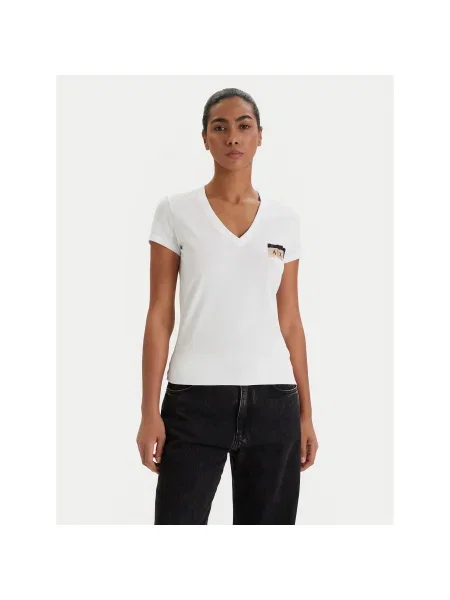 Armani Exchange Póló Regular Fit fehér