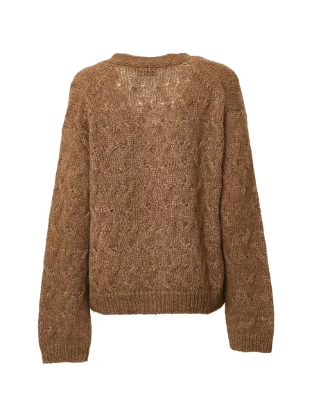 Cardigan Scaglione tricotate maro