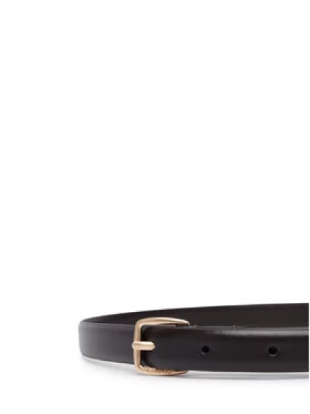 Opasok Calvin Klein Essential Buckle Tmavo hnedá