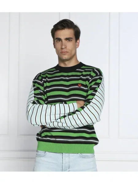 Kenzo de lână pulover verde