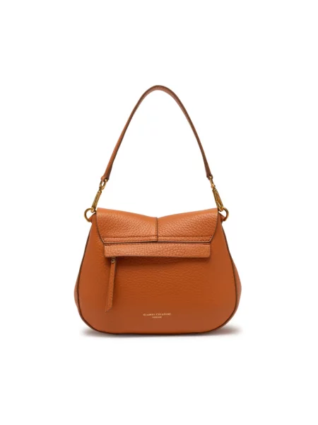 Gianni Chiarini torebka skórzana HELENA ROUND pomarańczowa