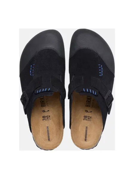 Klapki Birkenstock skórzane czarne