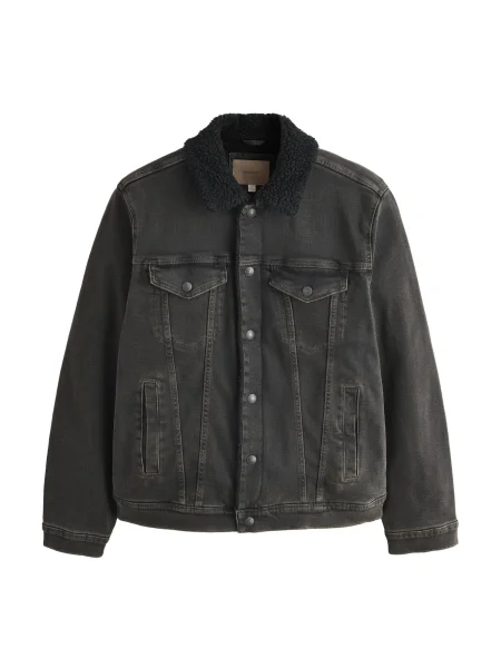 Next Átmeneti dzseki farmer fekete