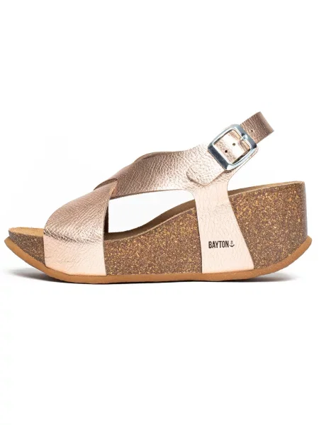 Bayton Sandale Jerez auriu roz negru